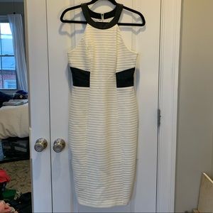 Guess dress with faux leather detail